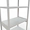 Schulte Lagertechnik Système de rayonnages à tablettes emboîtables MULTIplus 250, rayonnage de base, verrou de longueur, 3000x1000x600 mm, 7 tablettes, gris clair
