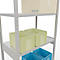 Schulte Lagertechnik Système de rayonnages à tablettes emboîtables MULTIplus 250, rayonnage de base, verrou de longueur, 3000x1000x600 mm, 7 tablettes, gris clair