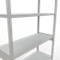 Schulte Lagertechnik Système de rayonnages à tablettes emboîtables MULTIplus 250, rayonnage de base, verrou de longueur, 3000x1300x500 mm, 7 tablettes, gris clair