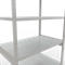 Schulte Lagertechnik Système de rayonnages à tablettes emboîtables MULTIplus 250, rayonnage de base, verrou de longueur, 3000x1300x800 mm, 7 tablettes, gris clair
