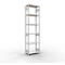 Schulte Lagertechnik Système de rayonnages à tablettes emboîtables MULTIplus 250, rayonnage de base, verrou de longueur, 3000x750x400 mm, 7 tablettes, gris clair