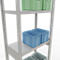 Schulte Lagertechnik Système de rayonnages à tablettes emboîtables MULTIplus 250, rayonnage de base, verrou de longueur, 3000x750x400 mm, 7 tablettes, gris clair