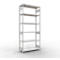 Schulte MULTIplus250 Rayonnage emboîtable, rayonnage de base, 7 tablettes, jusqu'à 250 kg par tablette, montage sans outillage, L 1300 x P 500 x H 3000, gris clair
