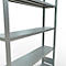 Schulte MULTIplus250 rekken zonder schroeven, basisrek, 5 legborden, tot 250 kg per legbord, zonder gereedschap monteerbaar, B 1300 x D 300 x H 2000, zilvergrijs