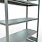 Schulte MULTIplus250 Steckregal, Grundregal, 5 Fachböden, bis 250 kg je Fachboden, werkzeuglos montierbar B 1300 x T 500 x H 2000, silbergrau