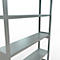 Schulte MULTIplus250 Steckregal, Grundregal, 6 Fachböden, bis 250 kg je Fachboden, werkzeuglos montierbar, B 1300 x T 300 x H 2500, silbergrau