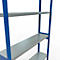 Schulte MULTIplus250 Steckregal, Grundregal, 7 Fachböden, bis 250 kg je Fachboden, werkzeuglos montierbar, B 1300 x T 300 x H 3000, enzianblau/verzinkt