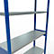 Schulte MULTIplus250 Steckregal, Grundregal, 7 Fachböden, bis 250 kg je Fachboden, werkzeuglos montierbar, B 1300 x T 400 x H 3000, enzianblau/verzinkt