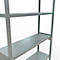 Schulte MULTIplus250 Steckregal, Grundregal, 7 Fachböden, bis 250 kg je Fachboden, werkzeuglos montierbar B 1300 x T 400 x H 3000, silbergrau