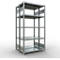 SCHULTE Technique de Stockage - Double base emboîtable. Type 250 kg - 2000x1000x2x400 mm, 10 tablettes