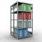 SCHULTE Technique de Stockage - Double base emboîtable. Type 250 kg - 2000x1000x2x500 mm, 10 tablettes