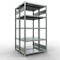 SCHULTE Technique de Stockage - Double base emboîtable. Type 250 kg - 2000x1000x2x500 mm, 10 tablettes