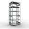 SCHULTE Technique de Stockage - Double base emboîtable. Type 250 kg - 2500x1000x2x400 mm, 12 tablettes