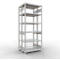 SCHULTE Technique de Stockage - Double base emboîtable. Type 250 kg - 2500x1000x2x400 mm, 12 tablettes
