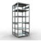 SCHULTE Technique de Stockage - Double base emboîtable. Type 250 kg - 2500x1000x2x500 mm, 12 tablettes