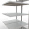 SCHULTE Technique de Stockage - Double montage enfichable. Type 250 kg - 2000x1000x2x500 mm, 10 tablettes