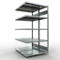 SCHULTE Technique de Stockage - Double montage enfichable. Type 250 kg - 2000x1000x2x600 mm, 10 tablettes