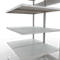 SCHULTE Technique de Stockage - Double montage enfichable. Type 250 kg - 2000x1000x2x600 mm, 10 tablettes