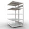 SCHULTE Technique de Stockage - Double montage enfichable. Type 250 kg - 2000x1000x2x600 mm, 10 tablettes