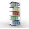 SCHULTE Technique de Stockage - Double montage enfichable. Type 250 kg - 2500x1000x2x400 mm, 12 tablettes