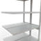 SCHULTE Technique de Stockage - Double montage enfichable. Type 250 kg - 2500x1000x2x400 mm, 12 tablettes