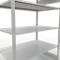 SCHULTE Technique de Stockage - Embase avec verrou de longueur - 2000x1300x800 mm, type 150 kg