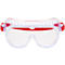 Schutzbrille 3M 4700, EN 166:2001, UVA/UVB/UVC-resistent, direkte Belüftung, Polycarbonatglas, klar