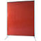 Schweißerschutzwand, 1-teilig, 0,4 mm starker Folienvorhang, DIN EN ISO 25980, B 1450 x T 600 x H 1900 mm, blau/rot