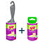 Twee Scotch-Brite haarrollers voor huisdieren, een met handvat en navulling, beide gemarkeerd met "PET EXTRA STICKY".