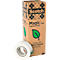 Scotch Magic Tape roll with dispenser on a box. Printed: A greener choice, Made with Plant Based materials. 3M.