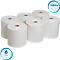 Sechs Rollen weisses Papier, in einem Kreis angeordnet. In blauen Kreisen sind die Zahlen 6 und 1,824 m angegeben.
