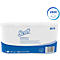 Verpackung mit Toilettenpapierrollen, Marke Scott, Produktname ESSENTIAL, Angabe 2800 Blatt, Nummer 8519, blau-weiß.