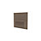 Wooden panel with rectangular handle.