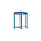 Sechseck-Raucherpavillon Modell Paris (o. Seitenwände), enzianblau RAL 5010