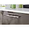 Secretaresse, ideaal voor thuiskantoor, uitklapbaar schrijfblad, 2 vakken achter vleugeldeuren, zwenkwielen, hout, B 900 x D 450 x H 1200 mm, wit/wit