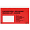 SecurePack documentenhoesje/afleverhoesje, DIN lang, met opdruk, kijkvenster, zelfklevend, waterbestendig, PCR &amp; FSC® kraftpapier, rood, 250 stuks