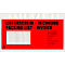 SecurePack Premium documentenhoesje/afleverhoesje, Din lang, met opdruk, kijkvenster, zelfklevend, waterbestendig, LDPE &amp; kraftpapier, rood, 500 stuks