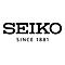 Schwarz-weiß Logo von Seiko. Schriftzug SEIKO, darunter: SINCE 1881.