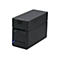 Schwarzer Etikettendrucker, seitliche Ansicht. Aufschrift: Smart Label Printer 720RT.