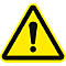 Señal de advertencia 'advertencia de zona de peligro', lámina