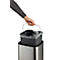 Sensor Poubelle Durable No Touch, 12 l, pour l'intérieur, ouverture/fermeture automatique &amp; manuelle, couvercle amovible, seau intérieur, inox, argent