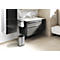 Sensor Poubelle Durable No Touch, 6 l, pour l'intérieur, ouverture/fermeture automatique &amp; manuelle, couvercle amovible, seau intérieur, inox, argent