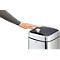 Sensor Poubelle Durable No Touch, pour l'intérieur, ouverture/fermeture automatique &amp; manuelle, couvercle amovible, seau intérieur, inox, argent, div. volumes