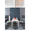 Séparation acoustique Luxor, 3 panneaux, avec pieds, env. 19 kg, dimensions totales L 1830 x P 35 x H 1680 mm, matériaux recyclés, gris clair