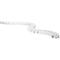 Serpentin de câbles Classic, avec adaptateur de sortie au sol, L 1250 mm, blanc