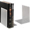 Serre-livres MAUL, en métal. 120 x P 140 x H 140 mm, gris clair