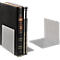Serre-livres MAUL, en métal. 120 x P 140 x H 140 mm, gris clair