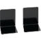 Serre-livres MAUL, en métal. 120 x P 140 x H 140 mm, noir