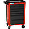 Servante d'atelier BASIC, 7 tiroirs, rouge
