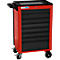 Servante d'atelier BASIC, 8 tiroirs, rouge